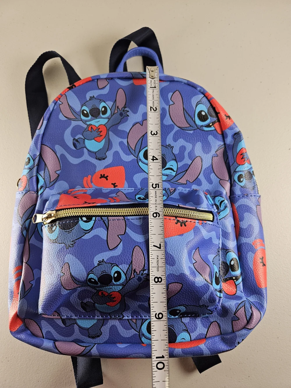 Backpack - Stitch - Faux Blue Allover Print